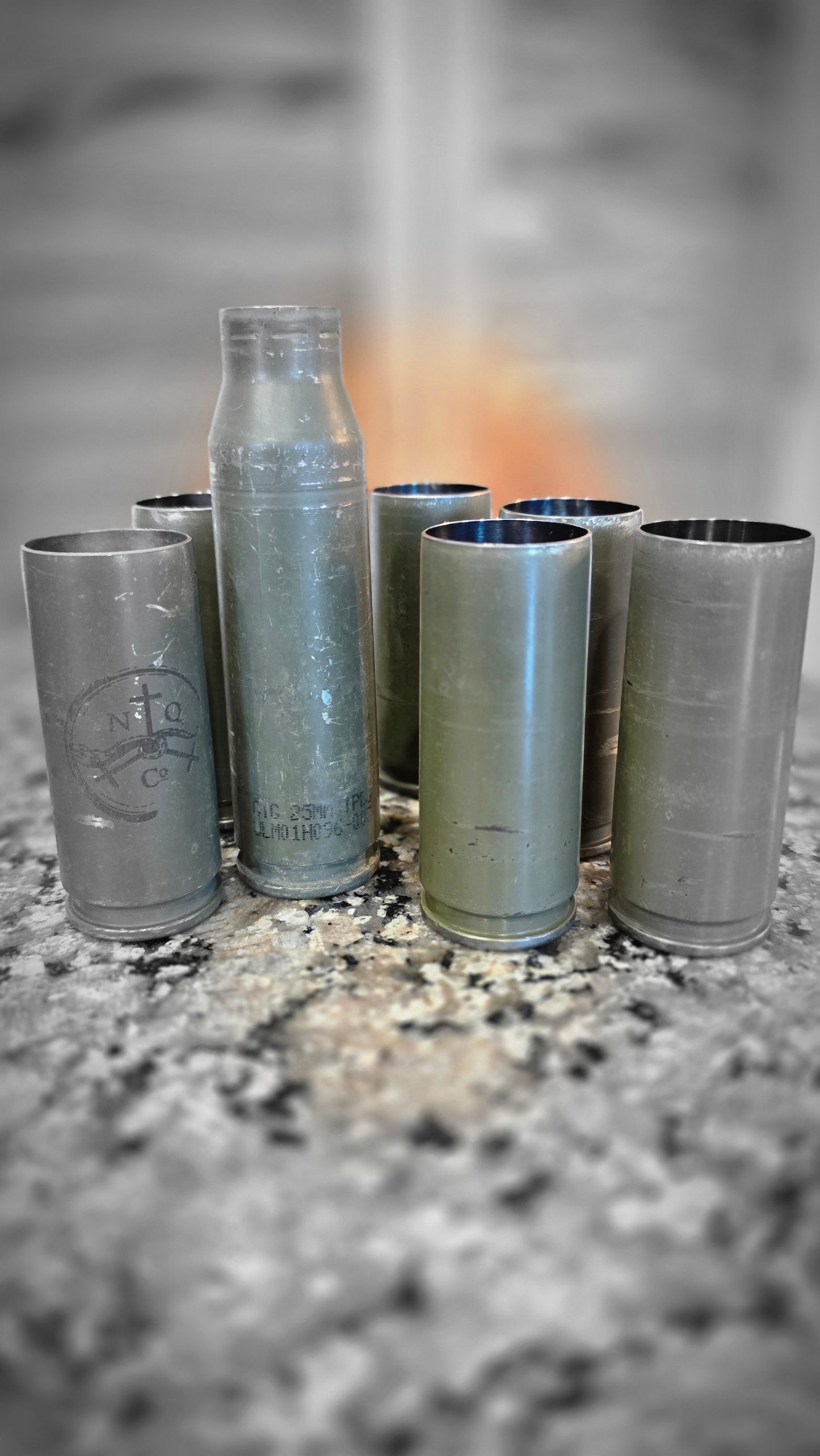 25mm Bushmaster shot glass