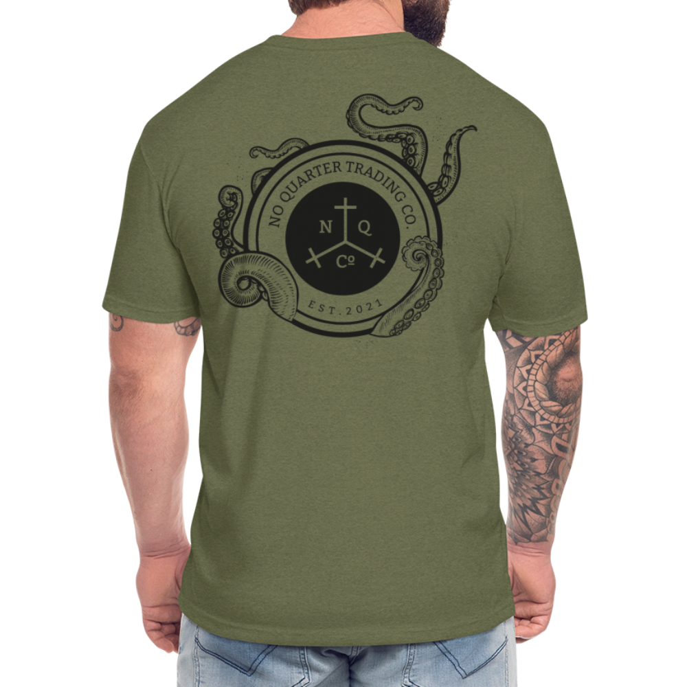 NQTCo T-Shirt by Next Level - heather military green