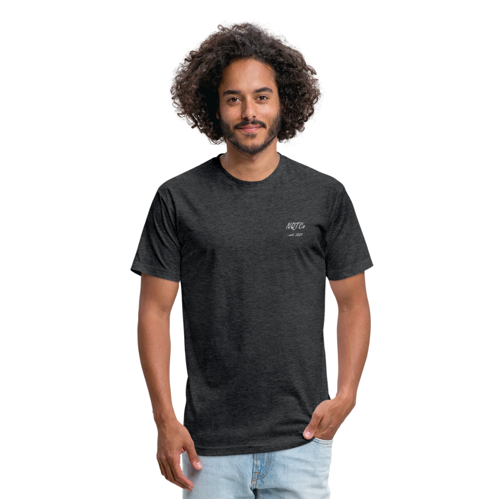 NQTCo - Flagship Fitted Cotton/Poly T-Shirt by Next Level - heather black