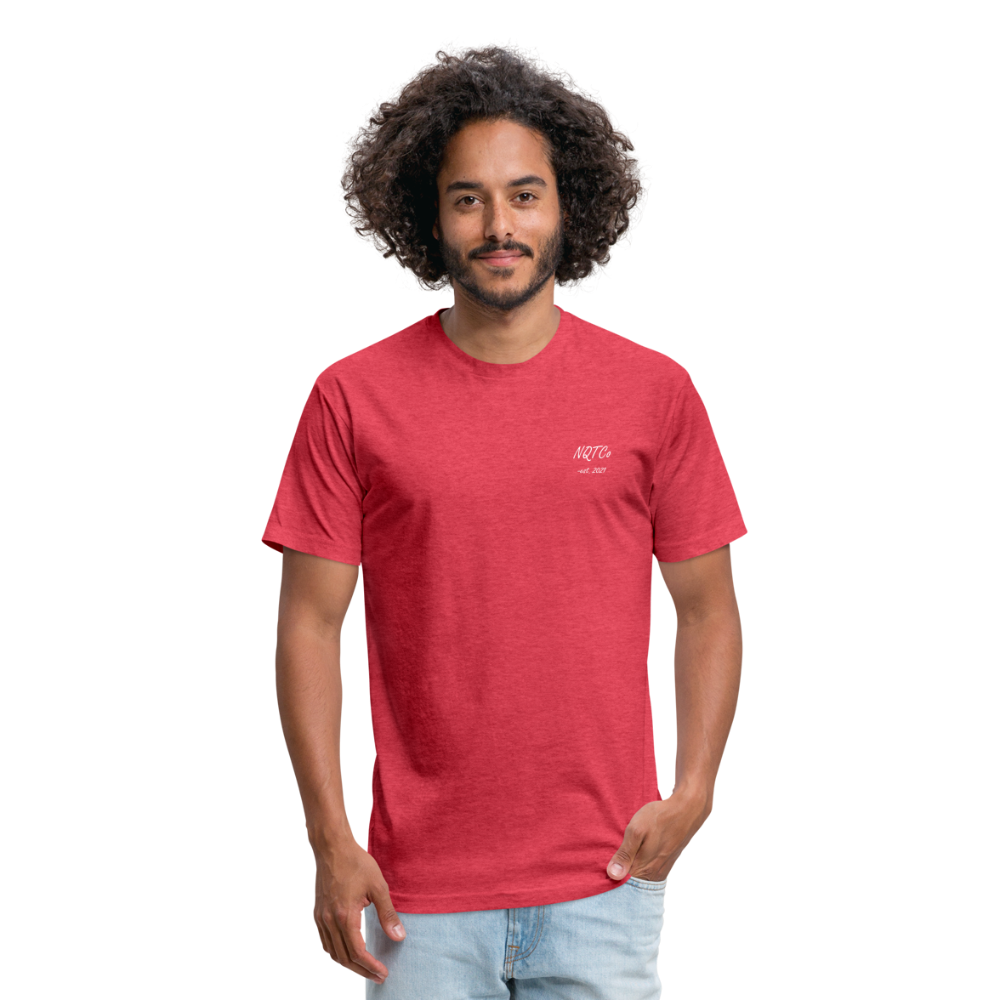 NQTCo - Flagship Fitted Cotton/Poly T-Shirt by Next Level - heather red