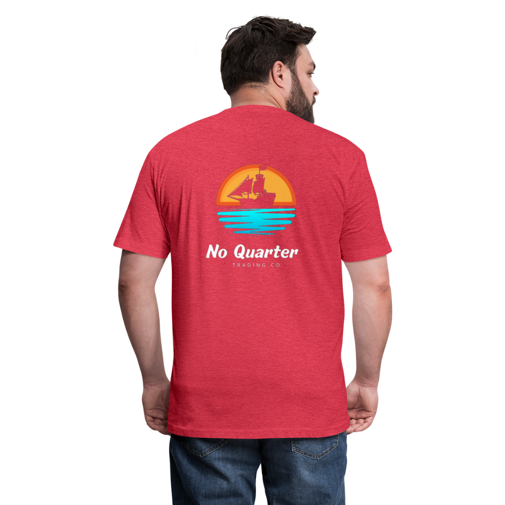 NQTCo - Flagship Fitted Cotton/Poly T-Shirt by Next Level - heather red