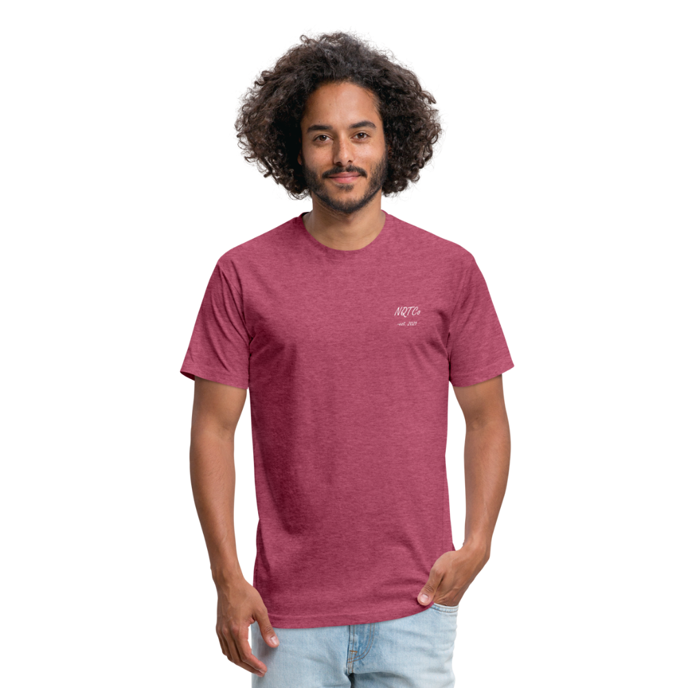 NQTCo - Flagship Fitted Cotton/Poly T-Shirt by Next Level - heather burgundy