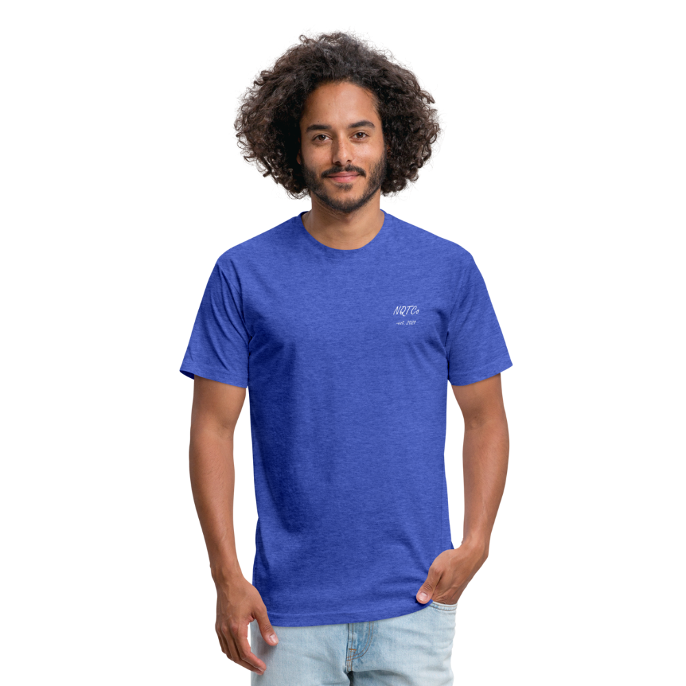 NQTCo - Flagship Fitted Cotton/Poly T-Shirt by Next Level - heather royal