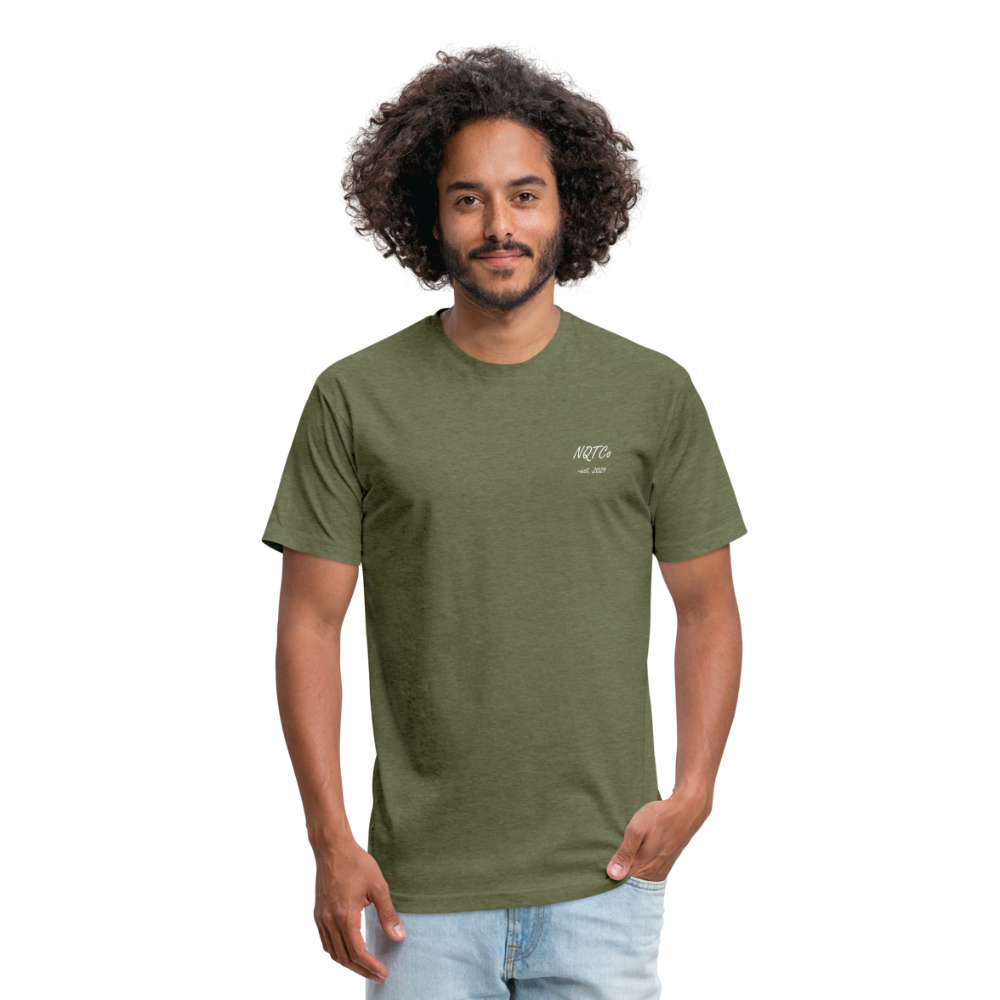 NQTCo - Flagship Fitted Cotton/Poly T-Shirt by Next Level - heather military green