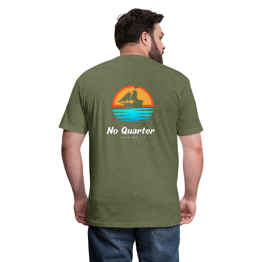 NQTCo - Flagship Fitted Cotton/Poly T-Shirt by Next Level - heather military green