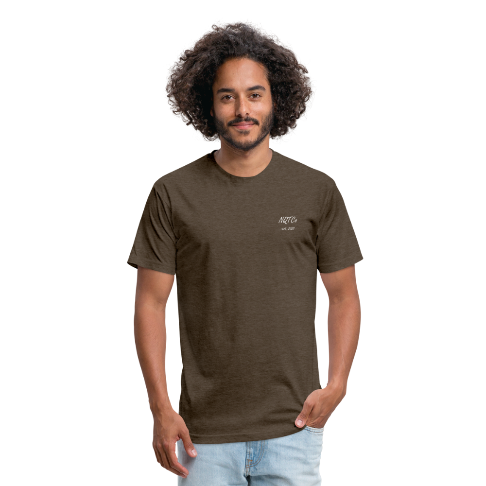 NQTCo - Flagship Fitted Cotton/Poly T-Shirt by Next Level - heather espresso