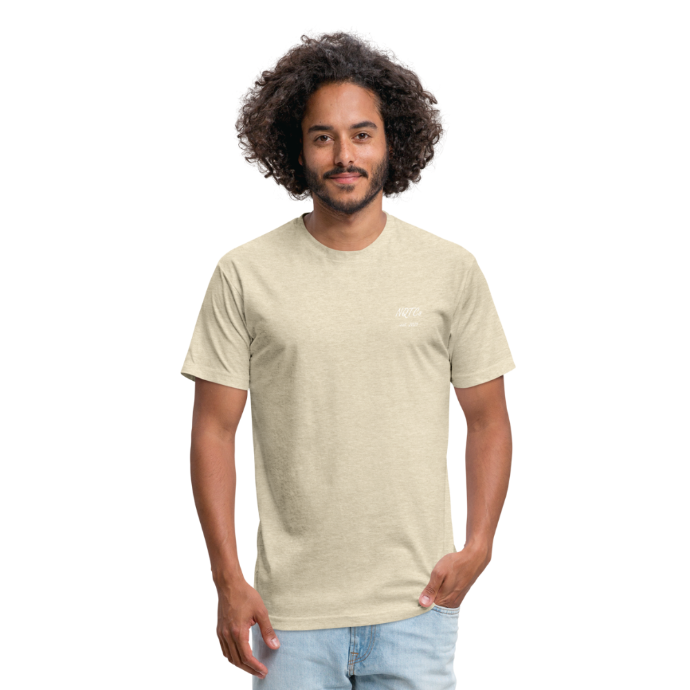 NQTCo - Flagship Fitted Cotton/Poly T-Shirt by Next Level - heather cream