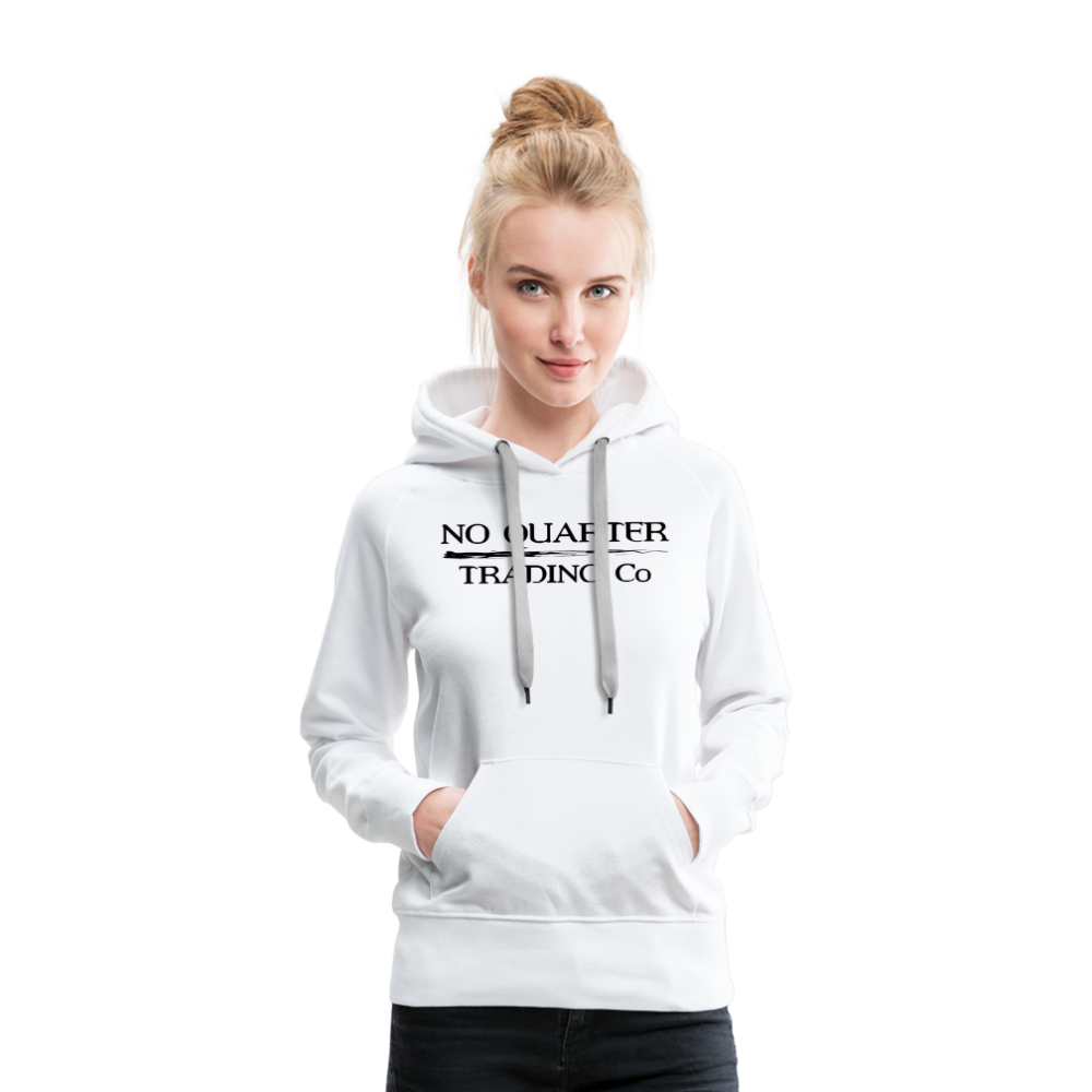 No Quarter Octopus Logo Women's Premium Hoodie - white