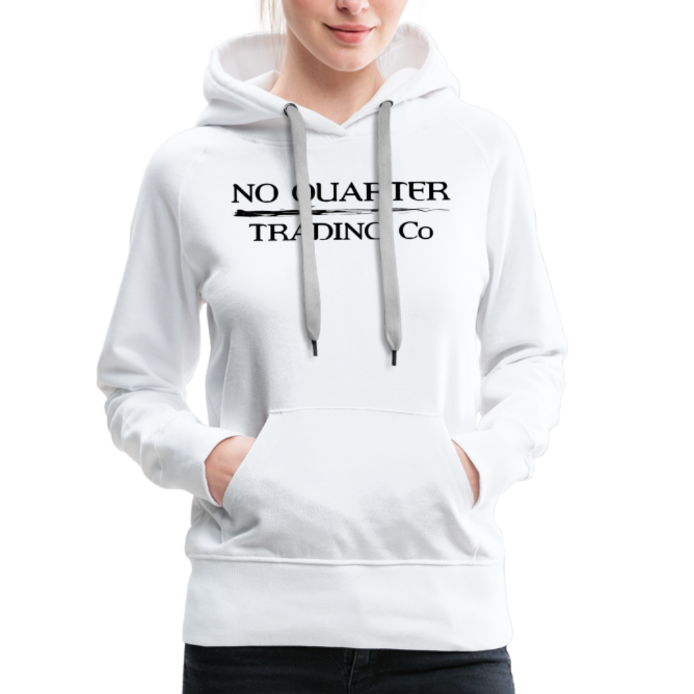 No Quarter Octopus Logo Women's Premium Hoodie - white