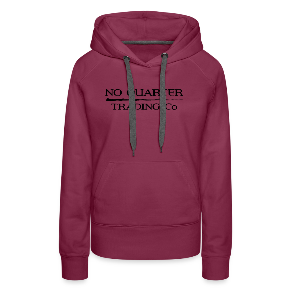 No Quarter Octopus Logo Women's Premium Hoodie - burgundy