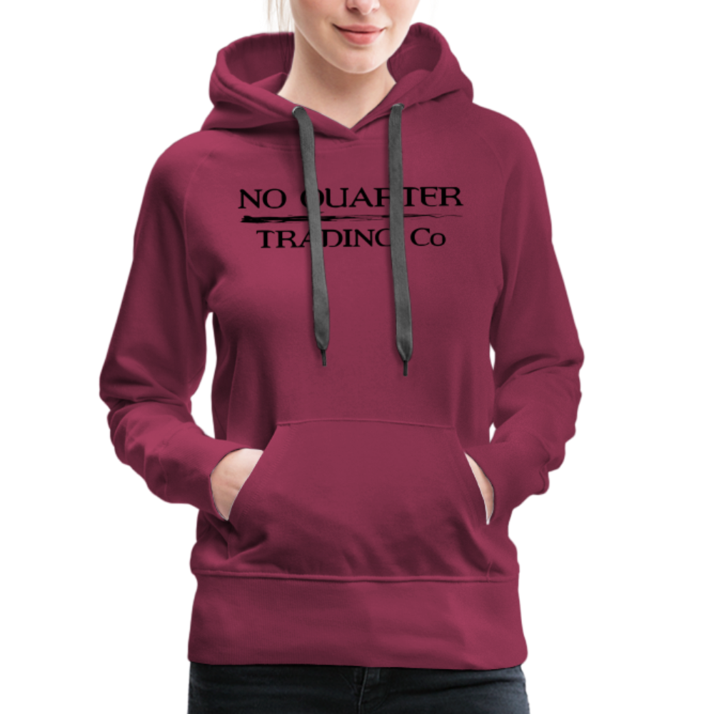 No Quarter Octopus Logo Women's Premium Hoodie - burgundy