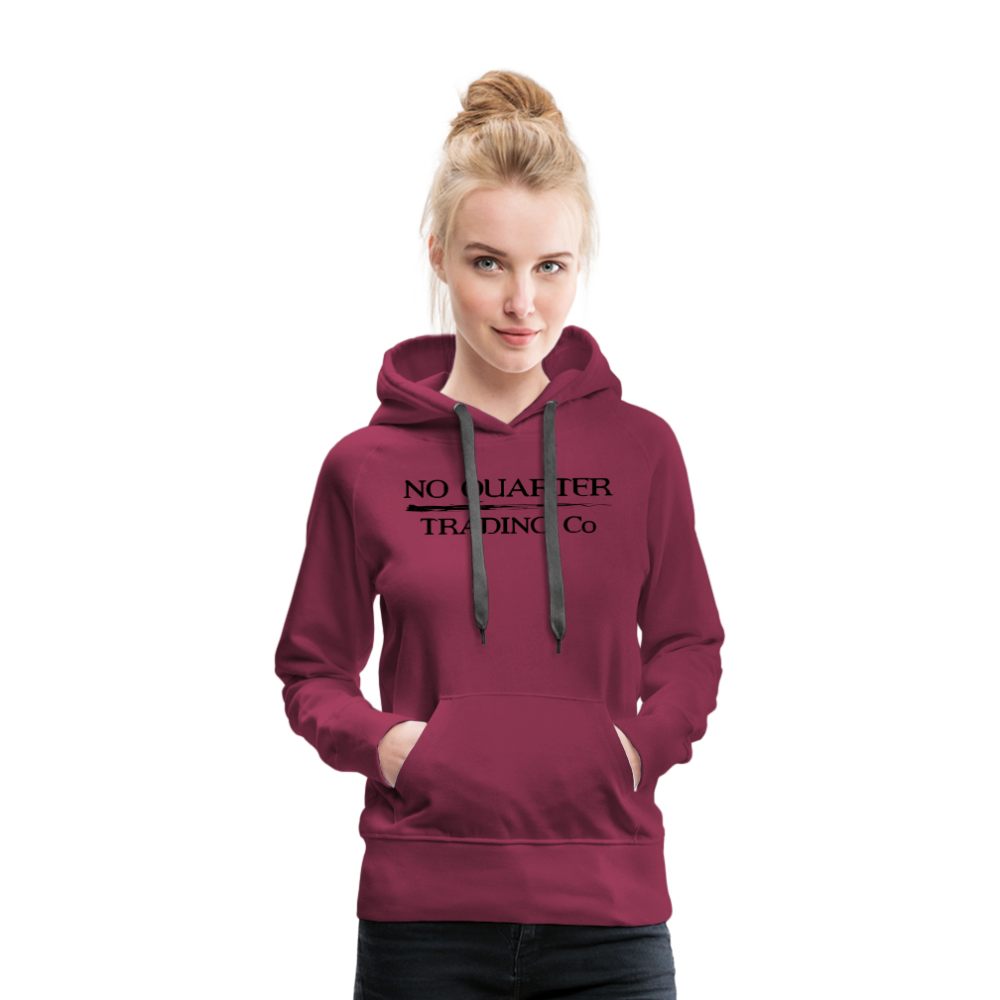 No Quarter Octopus Logo Women's Premium Hoodie - burgundy