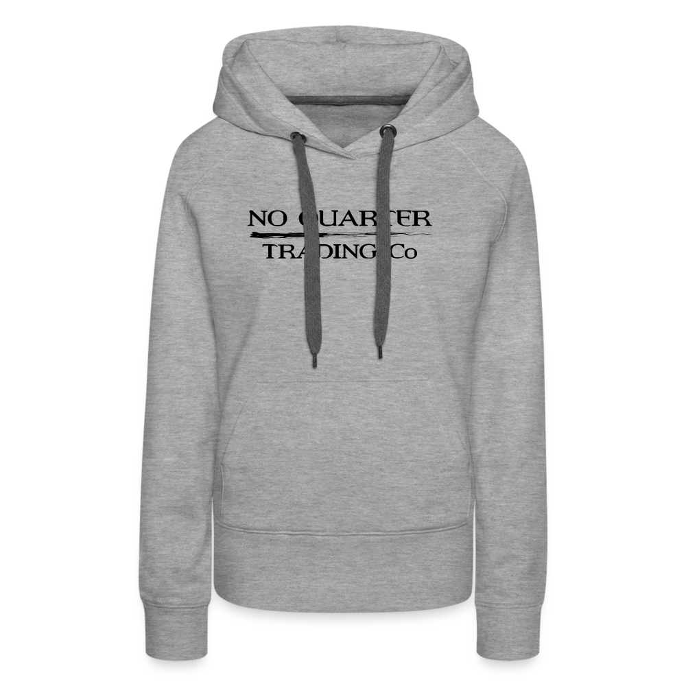 No Quarter Octopus Logo Women's Premium Hoodie - heather grey