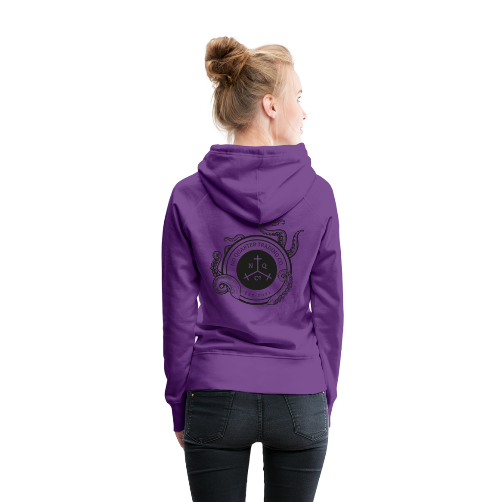 No Quarter Octopus Logo Women's Premium Hoodie - purple