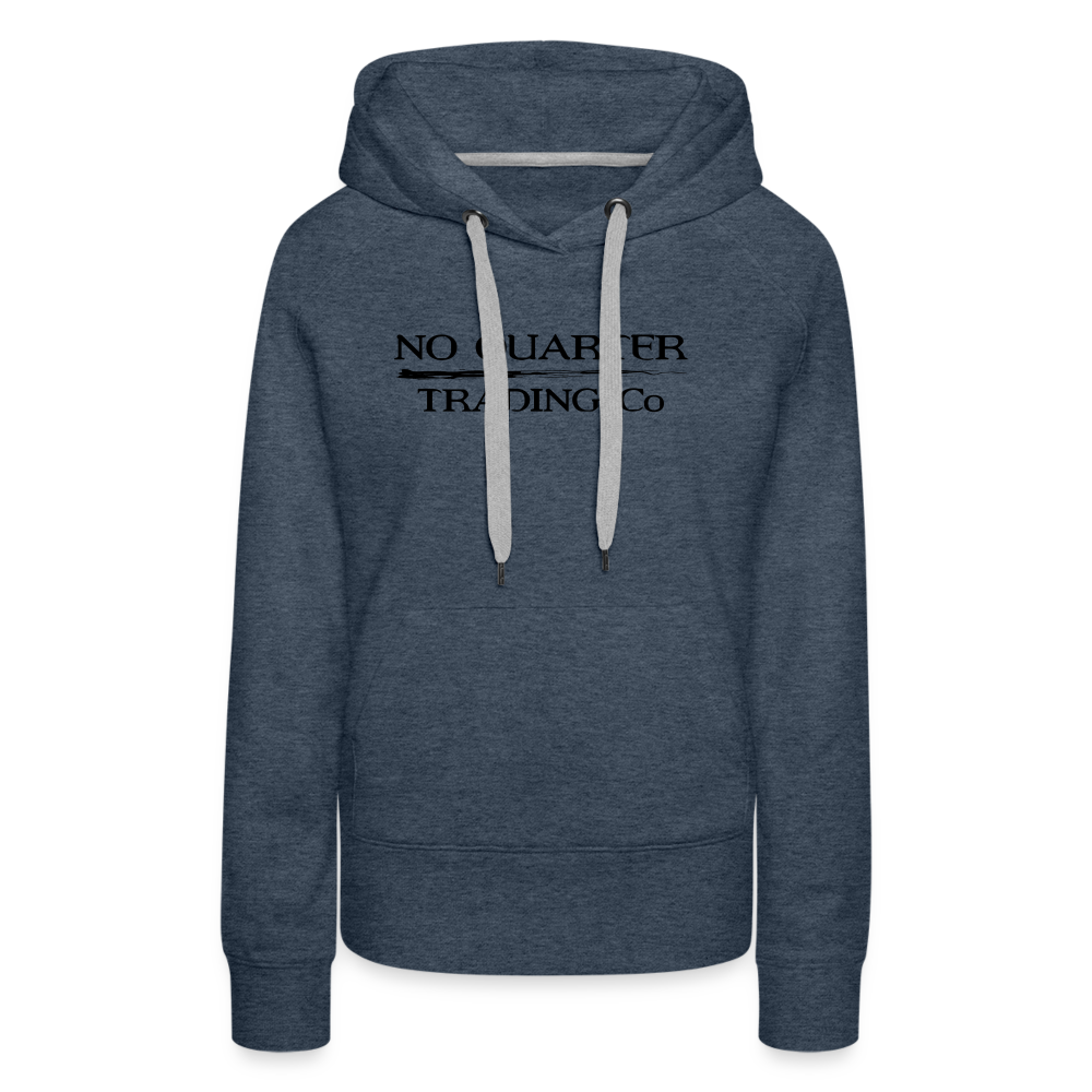 No Quarter Octopus Logo Women's Premium Hoodie - heather denim