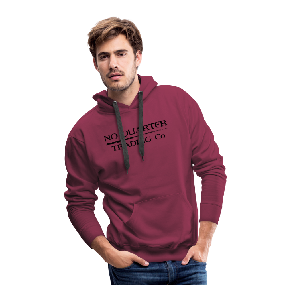 Black Flag Logo on Men’s Premium Hoodie - burgundy