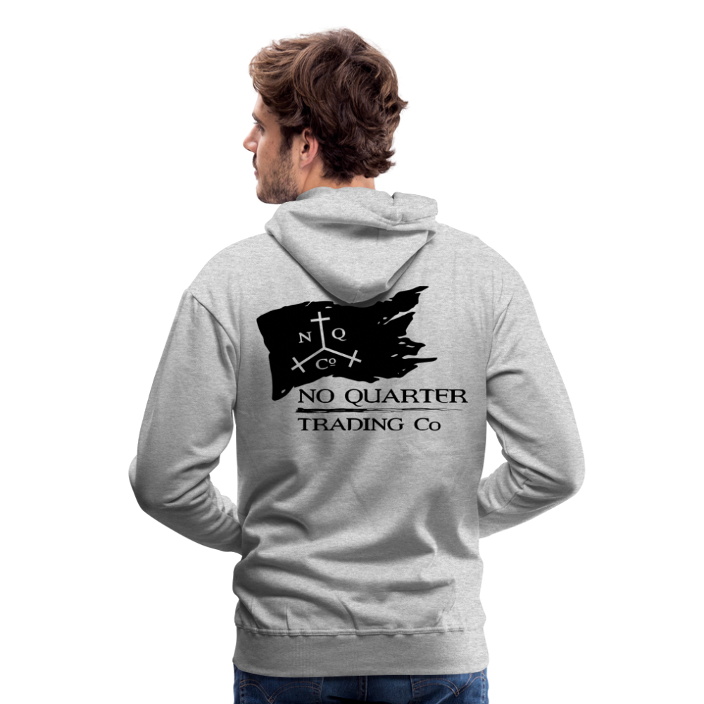 Black Flag Logo on Men’s Premium Hoodie - heather grey