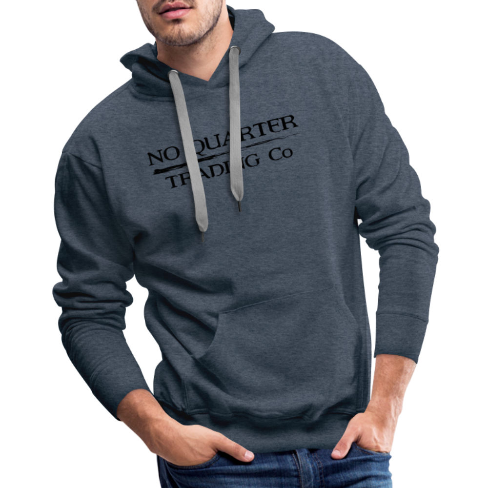 Black Flag Logo on Men’s Premium Hoodie - heather denim